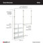 Closet Maximizer 42" W - 53" W Closet System Starter Kit-16198627