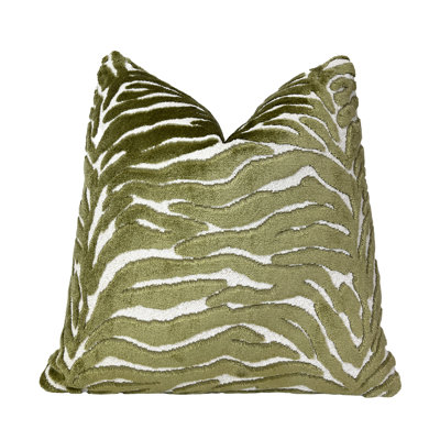 Velvet Zebra Throw Pillow Cover