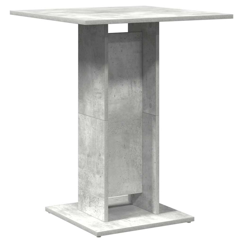 Manufactured Wood Bistro Table, Concrete Gray