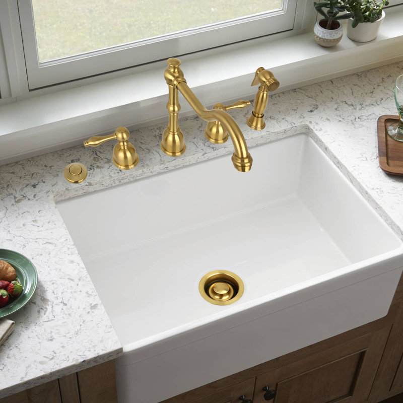 Garbage Disposal Kitchen Air Switch, Brushed Gold