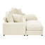 Canapé modulaire réversible en velours côtelé 5 places Corduroy