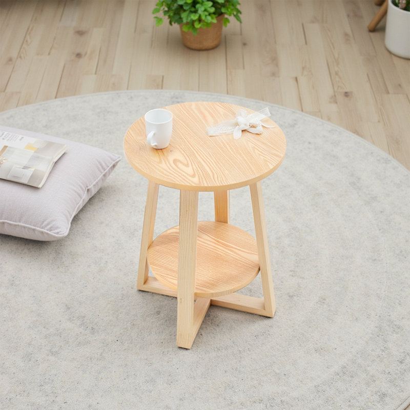 Tray Top Cross Legs End Table