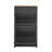 Entryway Organizer With 2 Flip Drawers, Wood Grain Pattern Top Shoe Cabinet With Drawer, Free Standing Shoe Rack With Adjustable Panel-1397910390