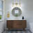 3-Lamp Gold Adjustable Glass Vanity Light