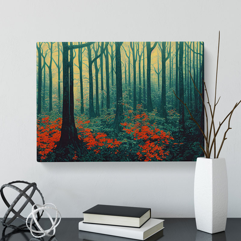 Lovable Forest - Wrapped Canvas Print, 35cm H x 50cm W x 3cm D