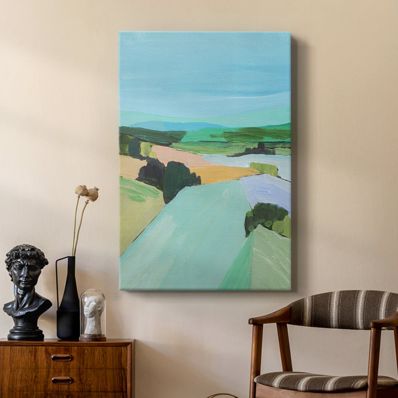 Couleurs vives de campagne IV - galerie Cavas sur mesure, H 18 po x l 12 po