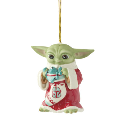 Holiday Grogu with Stocking Ornament