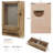 Ainagul Burlywood Wood Gilded Shadow Box Picture Frame with Mat