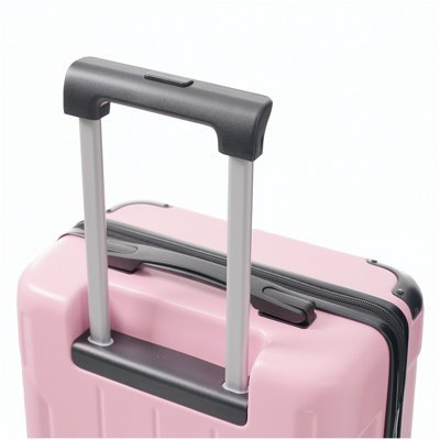 20-Inch Hardshell Carry-On Luggage, Lightweight Durable ABS Suitcase with Spinner Wheels, Built-in TSA Lock, 2 Packing Cubes, Pink