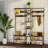 Industrial Corner Coat Rack Bench Shoe Storage Entryway Hall Tree With 10 Hooks