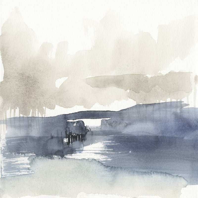 Brouillard à l'horizon IV, H 20 po x l 20 po