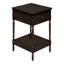 Table d'appoint, 2 niveaux, table de bout, table d'appoint, carré, table de chevet, lampe, placage, traditionnel