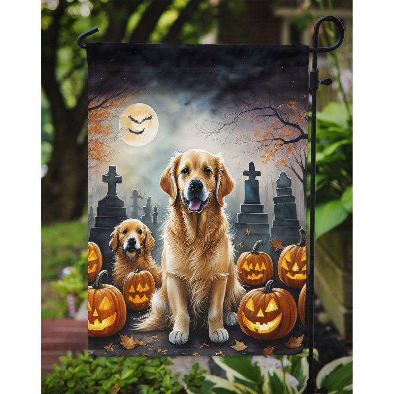 Double Sided 15.5'' H x 11.25'' W Polyester Halloween Garden Flag
