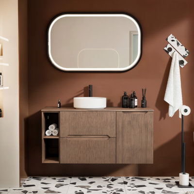 120.4 mm Wall Mounted Bathroom Vanity