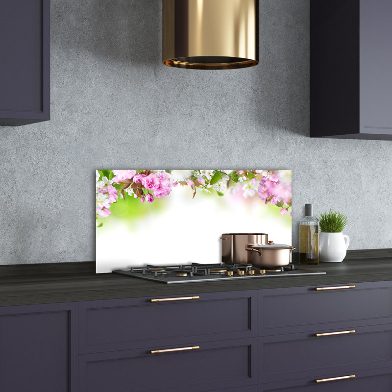 Louretta 50cm W x 100cm L Glass Peel and Stick Panel