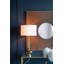 Lampe de table avec tambour en verre D15x29 "(assemblage de l'abat-jour requis)