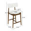 Tabouret de comptoir Mid-Century moderne (ensemble de 2) noyer + beige-118737594