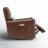 Santo Genuine Leather Swivel Power Recliner-107225107