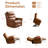  Power Lift Recliner Chair For Elderly With Massage And Heat, Lay Flat Recliner For Big And Tall, Camel-1907805820