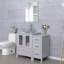 Ensemble de meuble-lavabo simple 3 po avec lavabo vasque, robinet, bonde 3 po 3-64791098