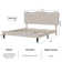 Lofgren Tufted Upholstered Platform Bed with Adjustable Headboard