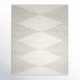 Thurman Geometric Hand-Knotted Area Rug in Parchment/Gray