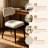 43.4" Round Dining Table Set for 4, Modern Kitchen Table Set with 4 Upholstered Chairs