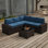 Ensemble de meubles de patio 6 pièces