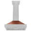 ZLINE 30 in. Convertible DuraSnow Stainless Range Hood with Copper Shell and Handle (KB4SNX-C-30)