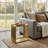 DERWANT SIDE TABLE ANTIQUE BRASS