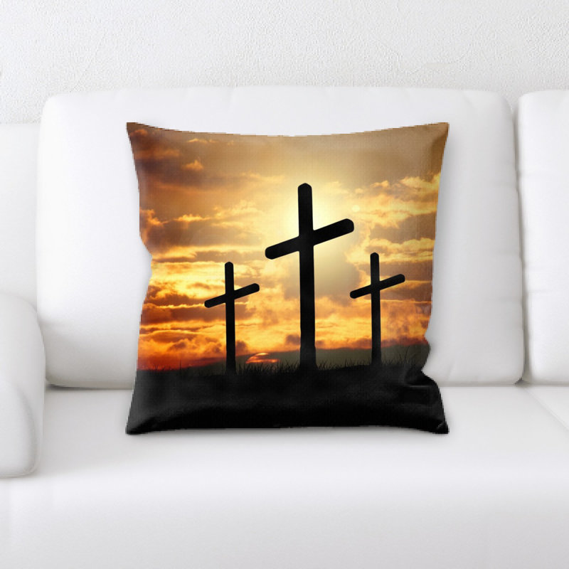 Housse et insert de coussin carré Cross