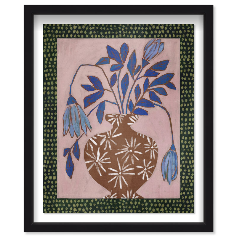 Verdant Stillness Shadowbox Abstract Print by Oliver Gal, Black Frame, 16 x 20, 31.5"H x 25.5"W, Black Shadowbox