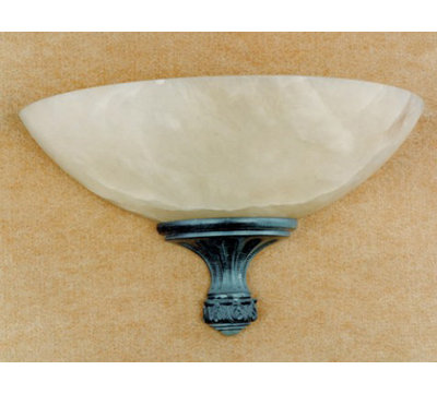 Wandfluter 1-flammig Berrios aus Alabaster und Bronze