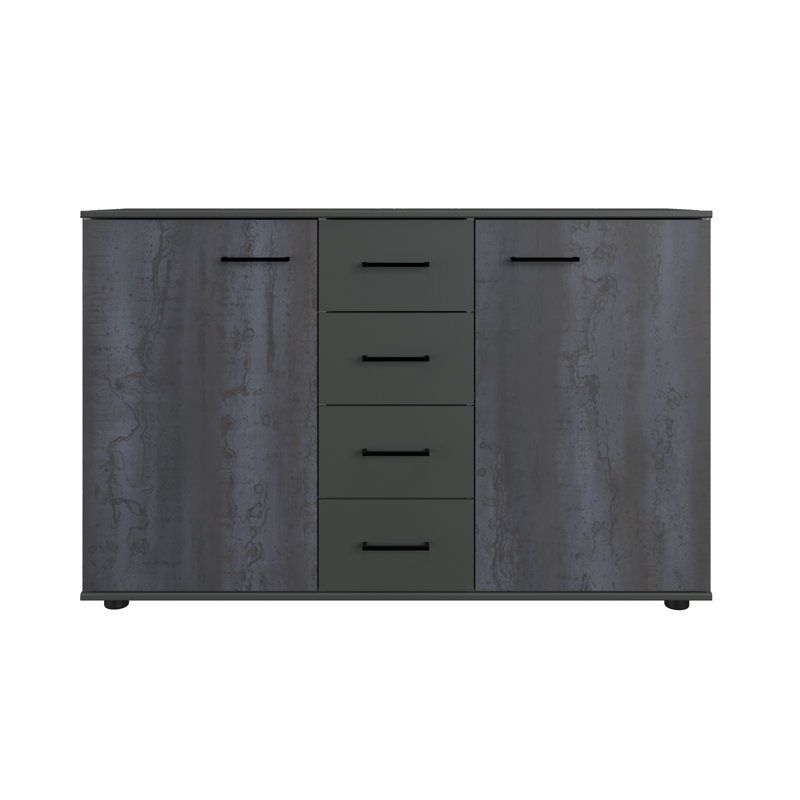 Arujan 130cm W 4 - Drawer Chest of Drawers