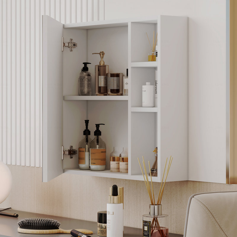Une armoire à miroir en MDF, un miroir décoratif pour salle de bain, une armoire à miroir en MDF et un miroir mural séparé pour le rangement et l'espace