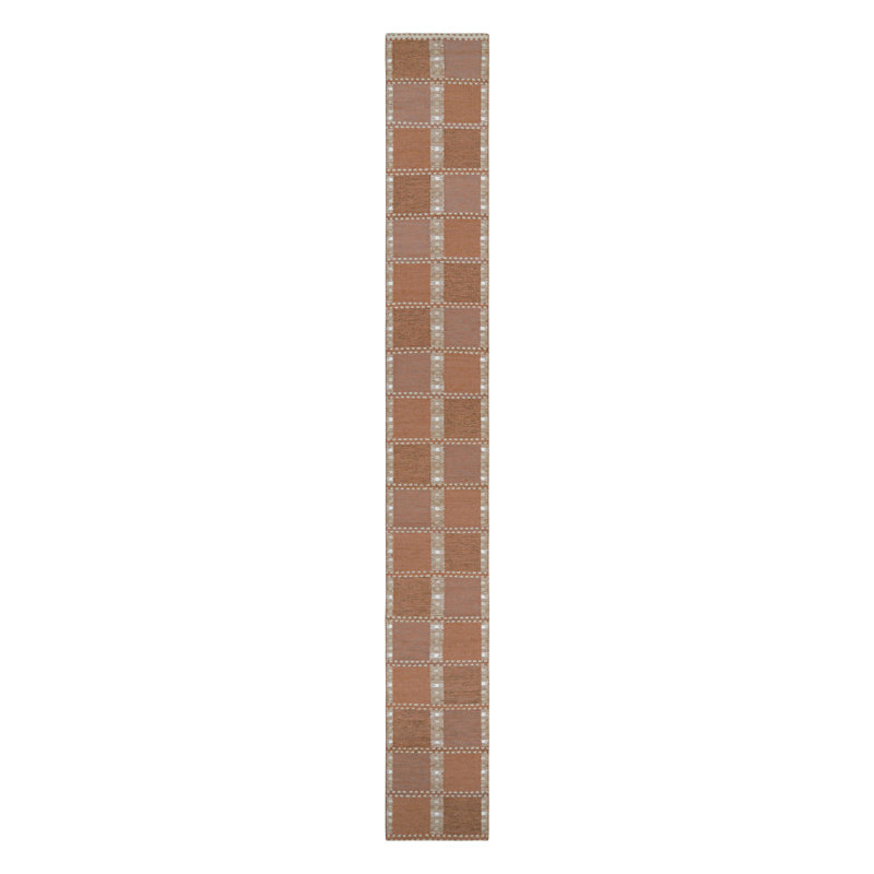 Scandinavian Wool Geometric Area Rug, Runner 2'6" x 10'