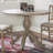 Fairbairn 42" Round Drop Leaf Wood Pedestal Dining Table