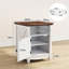 Table de bout, table d'appoint, table de chevet avec tablette réglable et tiroir Farmhouse