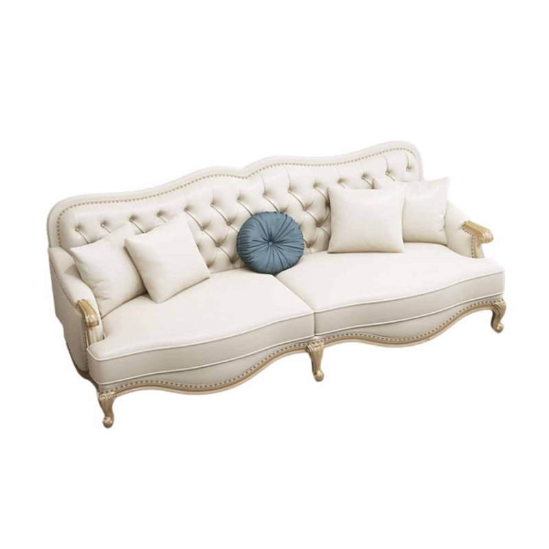 86.6'' Leather Sofa