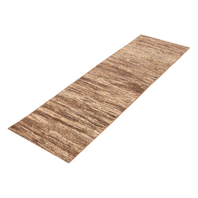 Natural Brown Tapestry Kilim 2'7" x 9'2"