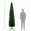 Arbre de Noël de 8 pi avec 250 lumières, 668 branches, peu d'entretien, haute conception contemporaine à DEL