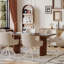 46 cm H Linen Low Back Armchair in Beige-418286130