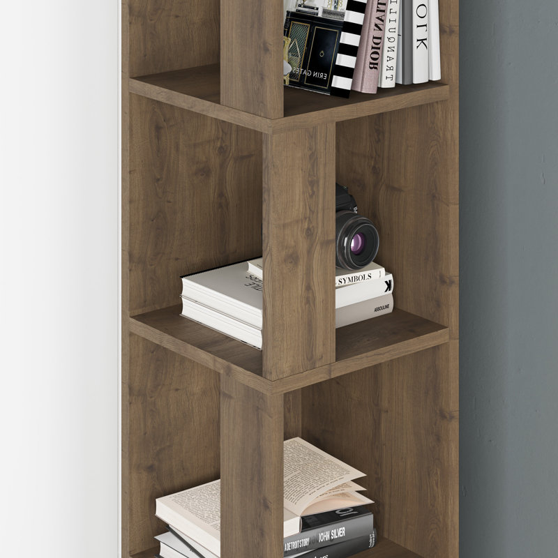 Bensonhurst Corner Bookcase Unique Design & Modern Style, Hitit