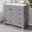 Meuble-lavabo de 36 po avec lavabo, meuble-lavabo avec 5 tiroirs à fermeture en douceur et 2 portes à fermeture en douceur-1109375981
