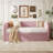Twin Size Velvet Upholstered Daybed with Pop Up Trundle-708851050