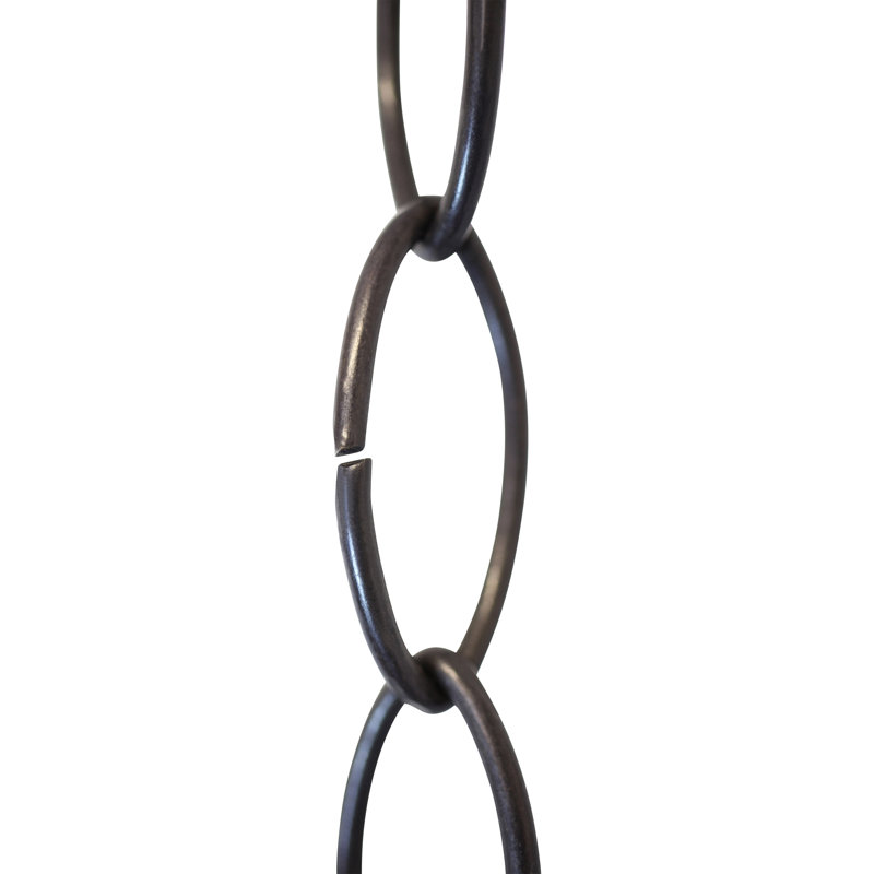 Grand lustre décoratif, Noir bronzé à l'huile, H 36 po x l 0,87 po x P 0,13 po