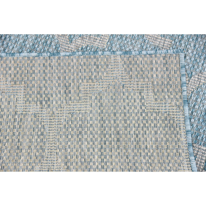 Bartonsville Power Loom Aquamarine Indoor/Outdoor Area Rug, Rectangle 7'10" x 10'