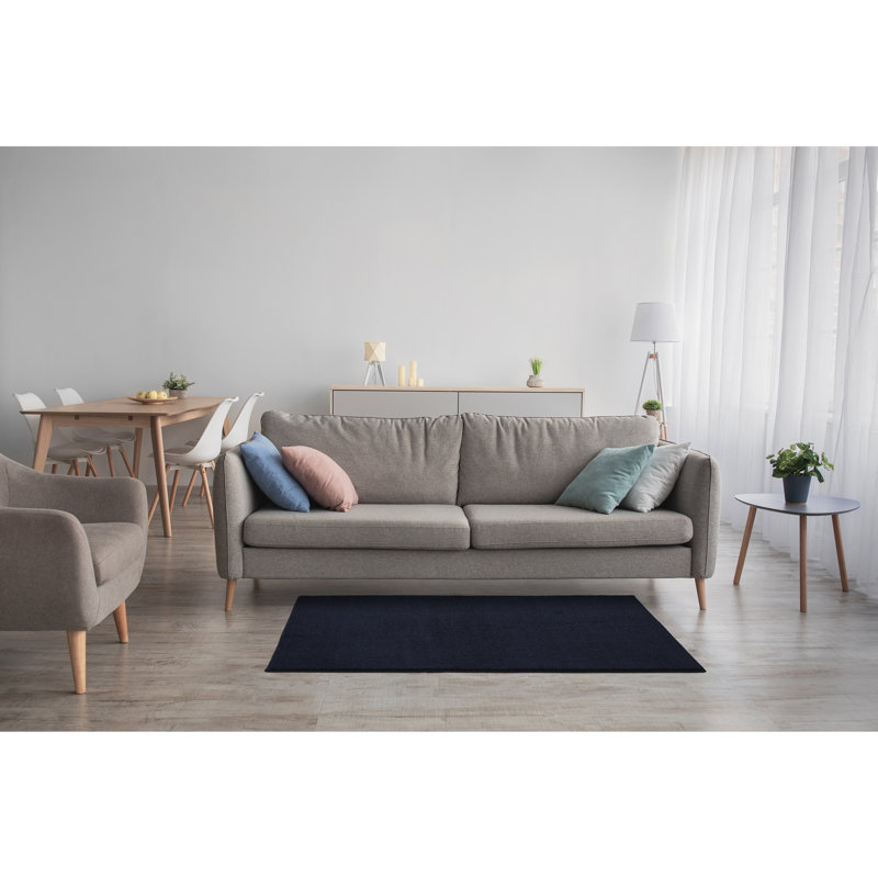  Tapis lavable de 3 pi x 5 pi Palmer Plush, 3 ft. x 5 ft., Navy