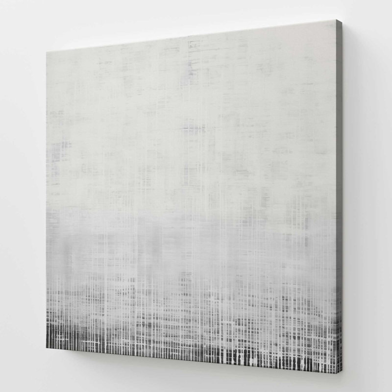 Impression sur toile Whiteout Rhythm II, H 12 po x l 12 po x P 1,25 po, Toile tendue, 1