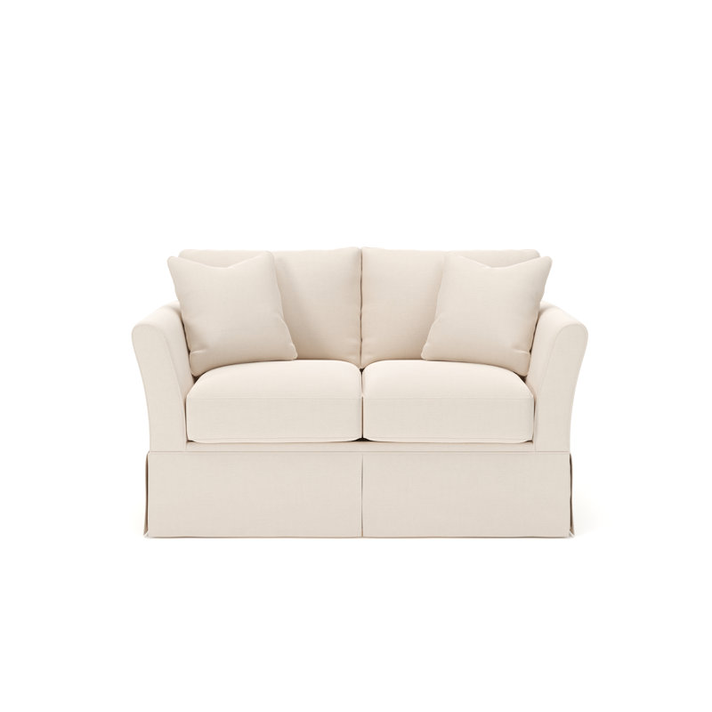 Shelby 63" Upholstered Loveseat, Canvas Canvas Sunbrella® Canvas
